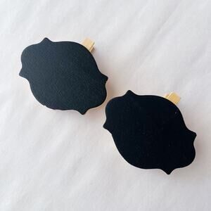 Black Wooden Clothes Pins Decorative Crafting Home Decor Shop Display Chalkboard